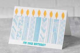 Diy Easy Candle Birthday Cards Rose Clearfield