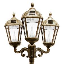 Royal Solar Lamp Series Triple Lamp Post Gs 98t Gamasonic Solar Lighting