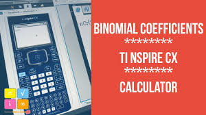Binomial Coefficients Ncr Ti Nspire Cx How To Calculate Youtube