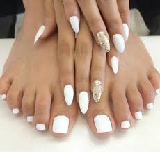 $10 a few times a year is well worth it for me not to deal with that little terrorist. White Mani Pedi Nails Toe Nails Perfect Nails