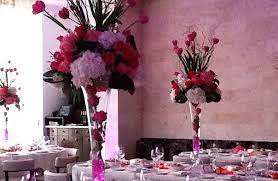 Socal event décor offers get in plain white, custom painted, covered in flowers or glittered! Gallery Centerpieces Flowers Sweet 16 Bar Mitzvah Bat Mitzvah