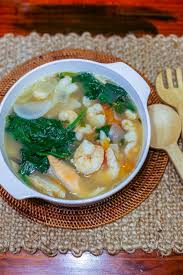 Sinigang Na Salmon Belly At Hipon Ang Sarap Recipe Salmon Bellies Sinigang Tamarind Recipes