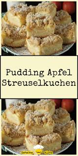 Pudding Apfel Streuselkuchen Jettie Kuchenrezepte2020 In 2020 Streuselkuchen Streusel Kuchen Apfelkuchen Rezept