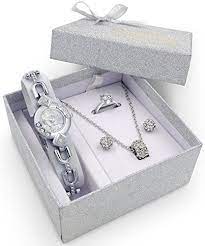 Birthdays, anniversary's, christmas, new year, easter, and many more. Silver Watch Jewelry Gift Set Woman Girlfriend Ladies Female Wife Mum Sister Her Birthday Timeless Treas Jewelry Gift Sets Girlfriend Gifts Gift Sets For Her