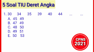 Begini Cara Menyelesaikan Soal Deret Angka Tiu Cpns 2021 Youtube