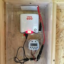 Automated Offgrid Chicken Coop Lighting With Timer Voltaic Solar Blog Coop Lighting Chicken Coop Coop