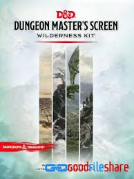 This will become available for android and ios. D D 5e Dungeon Master S Screen Wilderness Kit Pdf Free Download