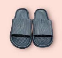 Womens 9.5 Slides Slippers Shower Shoes Non Slip Soft Sandals Blue College