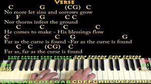 Easy chord analysis to joy to the world in the key of g for guitar. Joy To The World Christmas Piano Cover Lesson In C With Chords Lyrics Youtube