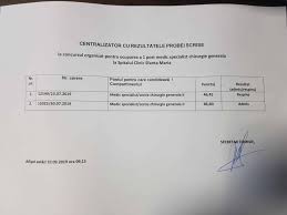 În limba română test 1 barem 1 test 2 barem 2 în limba rusă test 1 barem 1 test 2 barem 2. Anunturi Spital Sf Maria