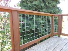 Hog wire railing for decks. Goat Wire Deck Railing Shefalitayal