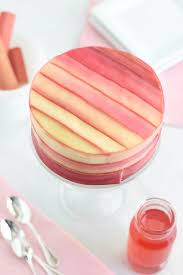 Dieser rhabarber mandelrührkuchen ist nicht nur super saftig und schmeckt sensationell gut den geschälten rhabarber in mundgerechte stücke schneiden und kurz im mehl wenden, damit die. Rhubarb Wrapped Pineapple Mousse Cake Desserts Rhubarb Recipes Rhubarb