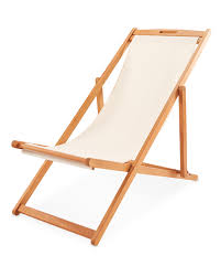 Cream Wooden Deck Chair Aldi Uk