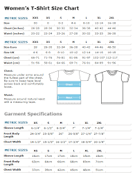 the guru of you t shirts size chart garment specifications