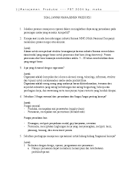 Contoh soal pengantar manajemen (kepemimpinan organisasi) dan jawabannya (pilihan ganda dan essay). Contoh Soal Pilihan Ganda Strategi Pemasaran Contoh Soal Terbaru