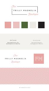 Clothing Boutique Brand Board Handwritten Square Logo Design With Modern Font Pink Gree Colorful Logo Design Logo Inspiration Branding Branding Design Logo