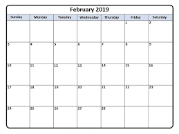 Blank Monthly Calendar February 2019 Feb Feb2019 2019calendar Feb2019calendar Calendar 2019 Printable Monthly Calendar Printable Monthly Calendar Template