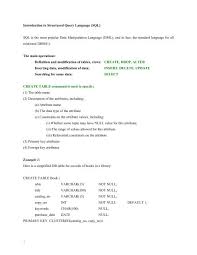 The meaning of a modifier, especially as it affects the meaning of the word or other form modified: Introduction To Structured Query Language Sql