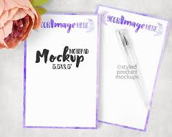 Paper Notepad Mockup Template Add Your Own Image And Etsy Paper Notepads Mockup Template Image Editing Apps