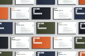 Buy your cards today at just $7.49! Culture For Tomorrow Business Card Business Card Design Inspiration