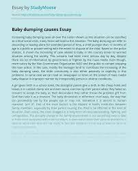 Jun 16, 2020 · motion sickness and drinking alcohol are among the many common causes of nausea and vomiting. Baby Dumping Causes Free Essay Example