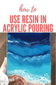 Beach Scenes 101 How To Use Resin In Acrylic Pouring To Create Lacing And Paint Waves With Video Pouring Painting Paint Waves Acrylic Pouring