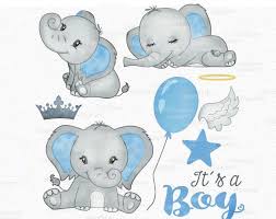 Elephant Boy Clip Art Watercolor Watercolor Baby Peanut Etsy Elephant Baby Shower Invitations Boy Baby Elephant Elephant Baby Shower Invitations