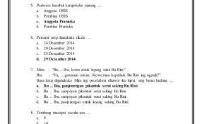 Contoh Soal Dan Jawaban Tentang Tembang Macapat Soal Evaluasi