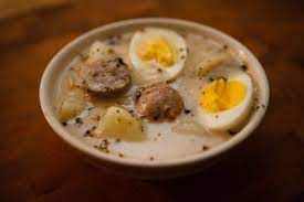 Lthforum Com The Polish Kitchen Zurek Sour Rye Soup Food Polish Soup Fermented Foods