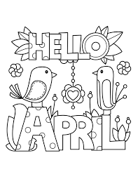 Enjoy the beautiful weather and downtime by coloring outside! April Coloring Pages Dibujo Para Imprimir April Coloring Pages Dibujo Para Imprimir Dibujo Para Imprimir