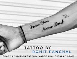 Luv uh maa tattoo designs on forearm and wrist. Pin On Mom Dad Tattoos Designs