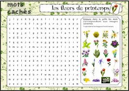 Jardinage Fiches De Preparations Cycle1 Cycle 2 Ulis Fleurs Printemps Mots Caches Jardinage Enfants
