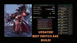 World out on pc, i thought i'd take the time to showcase some top weapons to build for. Iceborne Switch Axe Build Mhw Build Iceborne Switch Axe Build Guide 2020