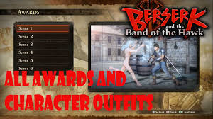 This trophy is awarded for earning all trophies in the game. Berserk And The Band Of The Hawk All Awards 3d Scenes And Characters Level100 Outfits Unlocked Youtube