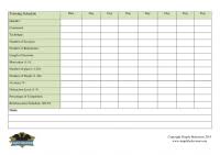 Dog Potty Training Schedule Chart Housebreaking A Puppy