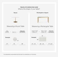 The shape is great , first time ordering round table. How To Choose A Tablecloth Size Crate And Barrel