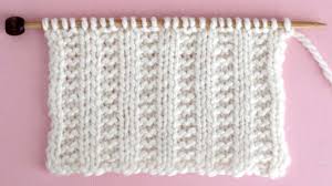 Garter Ribbing Stitch Knitting Pattern Studio Knit