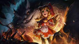 Annie ⇝ top wallpaper ⇜. Lol Wild Rift Annie Red Riding Skin Splash Art Hd 4k Wallpaper 5 2941