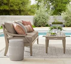 Martinique Outdoor Sofa Pottery Barn Gray Patio Furniture Furniture Weathered Furniture
