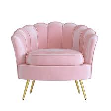 Amazon Com Chx Single Sofa Chair Chair Bedroom Small Sofa Balcony Single Chair C Color Pink Kitchen Dining Small Sofa Single Chair Chair