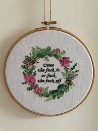 There are 153 items in this collection. Fo Welcome Home Pattern By Stitcharea On Etsy Crossstitch