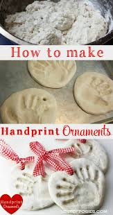 salt dough handprint ornaments