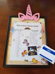 Unicorn Name Chart And Hello My Name Is Name Tags For Sale