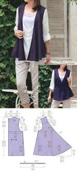 Pratik Kesim Kolay Dikim Yelek Clothes Sewing Patterns Fashion Sewing Crochet Clothes