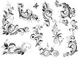 Similarly, floral tattoos can carry a very personal and meaningful message, or can simply exist because you enjoy their beauty. Vintage Floral Design Royalty Free Cliparts Vectors And Stock Illustration Image 18858829