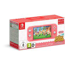 Nintendo switch lite is compatible with popular games such as super mario odyssey, mario kart 8 deluxe, super smash bros. Nintendo Switch Lite Coral Animal Crossing 3m Nso Game Console Alzashop Com