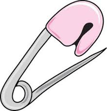 Pin Clipart Image Pink Baby Diaper Pin Diaper Pins Baby Shower Deco Free Baby Stuff