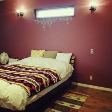 ベッド周り ペンドルトン パイン材 無垢の床 アクセントクロス などのインテリア実例 2015 06 28 17 33 23 roomclip ルームクリップ インテリア 自宅で インテリア 赤