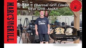 Adjustable 12,000 btu 'h' style stainless steel burner for the griddle. Blackstone Griddle Charcoal Grill Combo Give Away Youtube
