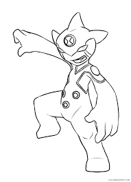 The omnitrix gave ben the power and he became a superhero. Ben 10 Coloring Pages Ultimate Ripjaws Coloring4free Coloring4free Com
